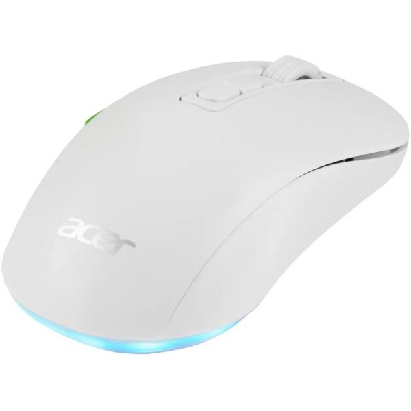 Мышь Acer OMR311 оптическая, проводная/беспроводная, USB/Bluetooth, белый zl.mcecc.034