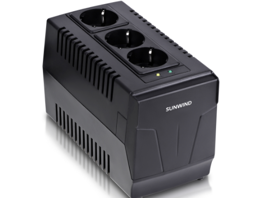 Стабилизатор напряжения Sunwind AVR-1500 черный